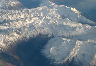 Northern Alps air view
