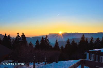Montagne Alpes Alps Belledonne Chartreuse Bauges Collet Allevard Isère France coucher soleil