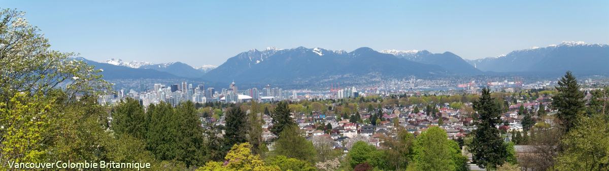Vancouver, British Columbia, Canada, panoramic view 