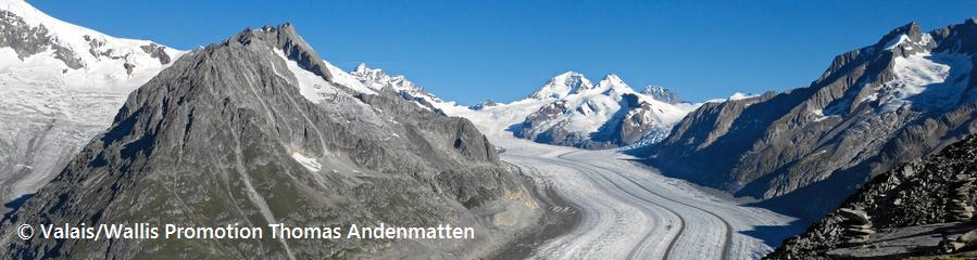 glacier aletsch valais suisse